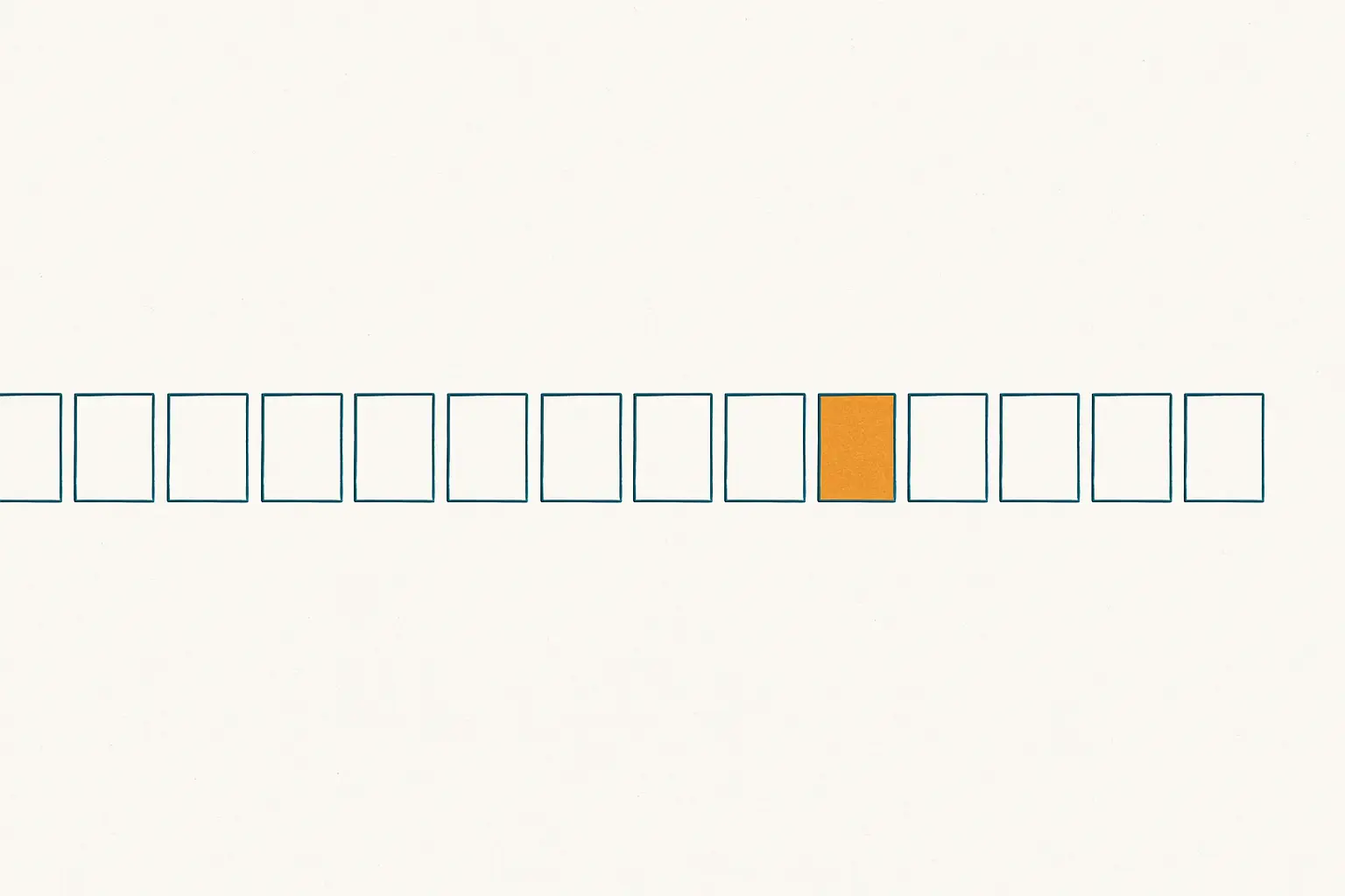 Ilustración: piezas rectangulares que se van encajando de izquierda a derecha; una, rellena.